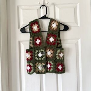 Handmade crochet sweater vest